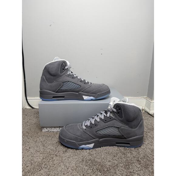 Air Jordan 5 Retro Wolf Grey Shoes Size 12 main image 7